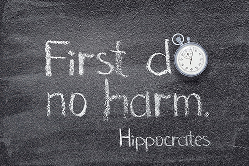 Hippocrates Quote - First Do No Harm for Omega Medical Solutions About Page